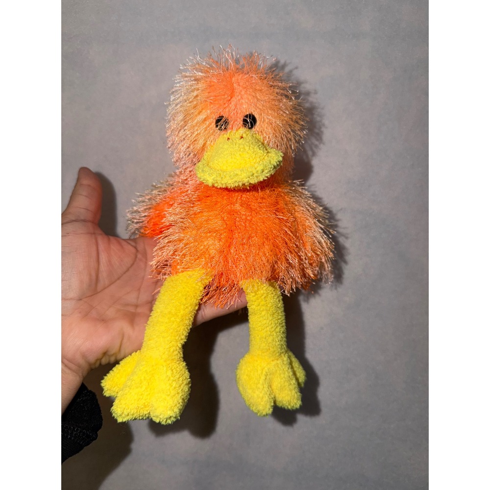 TY Beanie Baby Pluffies Puffs Orange Duck‎ Plush Stuffed Animal Toy 2002